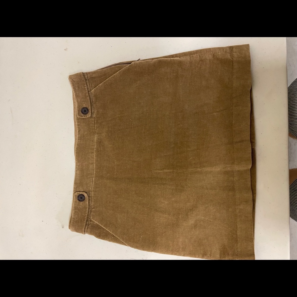 Banana Republic Corduroy Tan Skirt